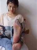 自由摄影 No.005 惬意的周末经典短灰丝陪你看看书(6)